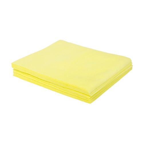 TaskBrand® Duster 24X24 IN Medium Duty Yellow Wiper 50/Pack