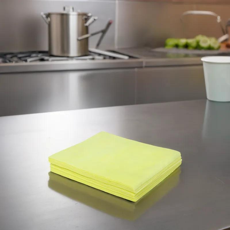 TaskBrand® Cleaning Wipe 24X18 IN Medium Duty Yellow Orange 500/Case