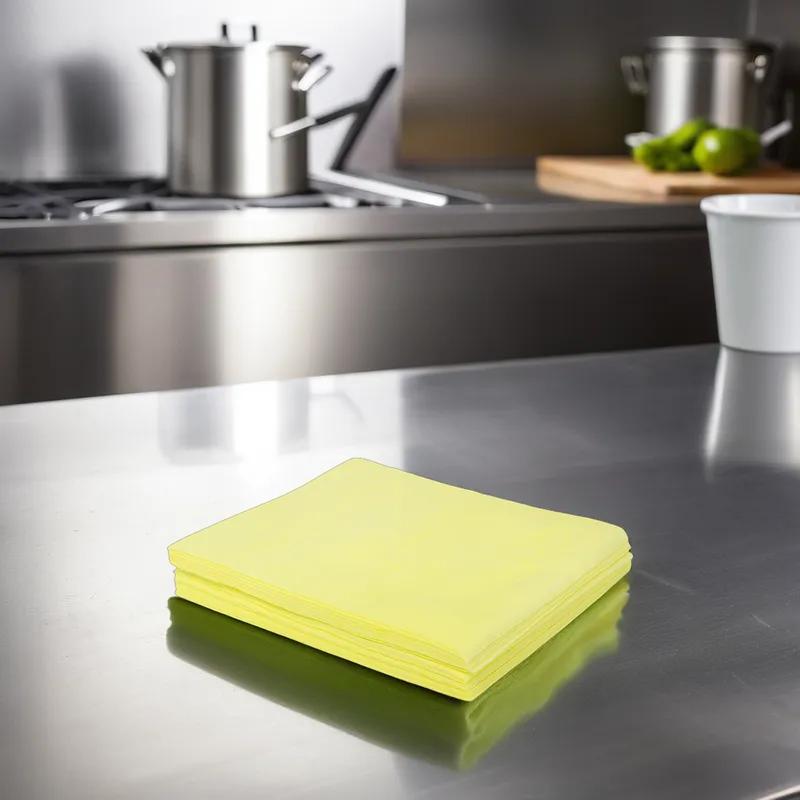 TaskBrand® Cleaning Wipe 24X18 IN Medium Duty Yellow Orange 500/Case