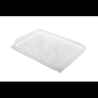 Take-Out Container Hinged 11.9X8X2 IN RPET PLA Clear 100/Case