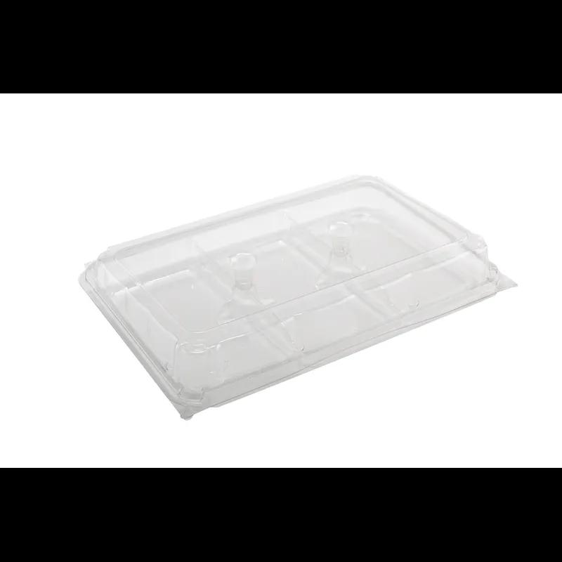 Take-Out Container Hinged 11.9X8X2 IN RPET PLA Clear 100/Case