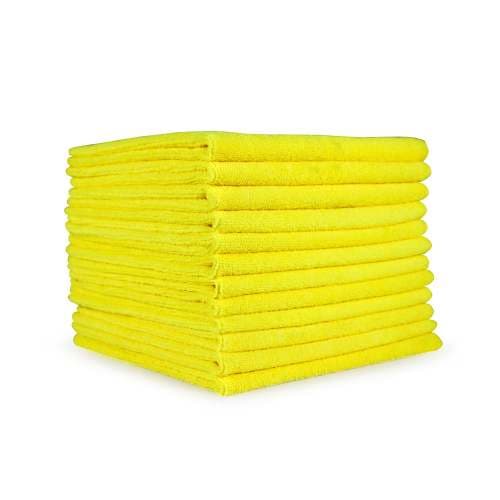 HOSPECO® Smart Choice Cleaning Cloth 12X12 IN 30GM Microfiber Yellow Square 12 Count/Pack 20 Packs/Case