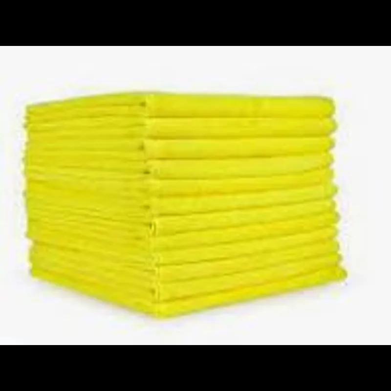 HOSPECO® Smart Choice Cleaning Cloth  12X12 IN 30GM Microfiber Yellow Square 12 Count/Pack 20 Packs/Case