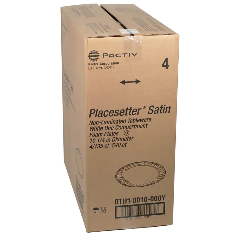 Plate 10.3X1 IN Polystyrene Foam White Unlaminated 540/Case