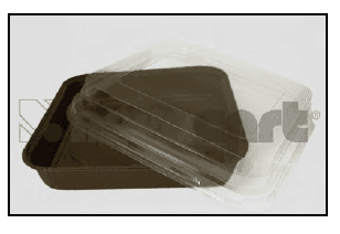 Lid Dome 8X8 IN Clear For Bakery Container 250/Case