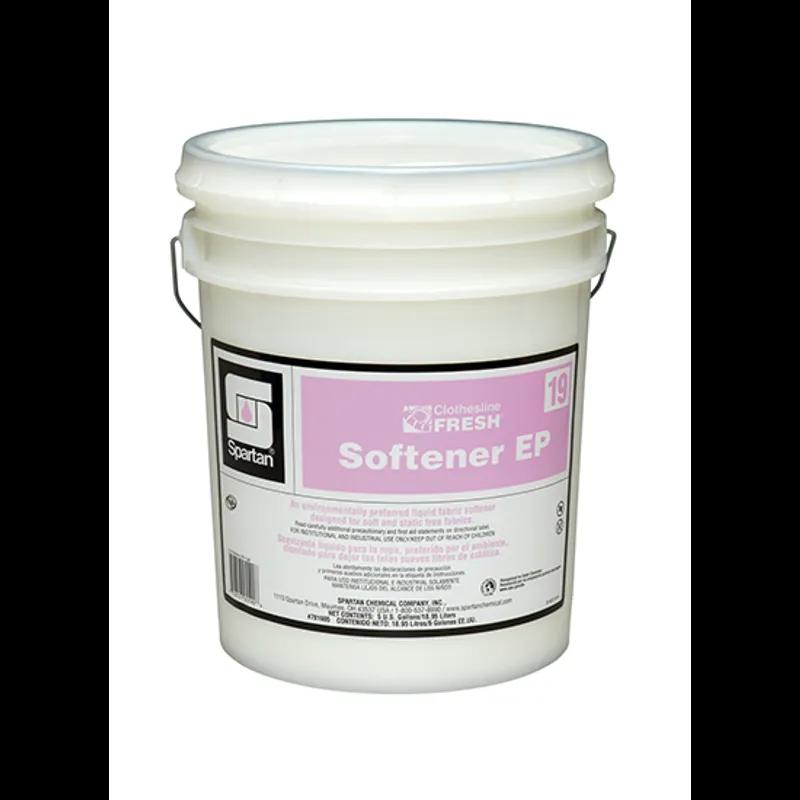 Clothesline Fresh® EP 19 Pleasant Scent Laundry Softener 5 GAL Mild Acid Liquid 1/Pail