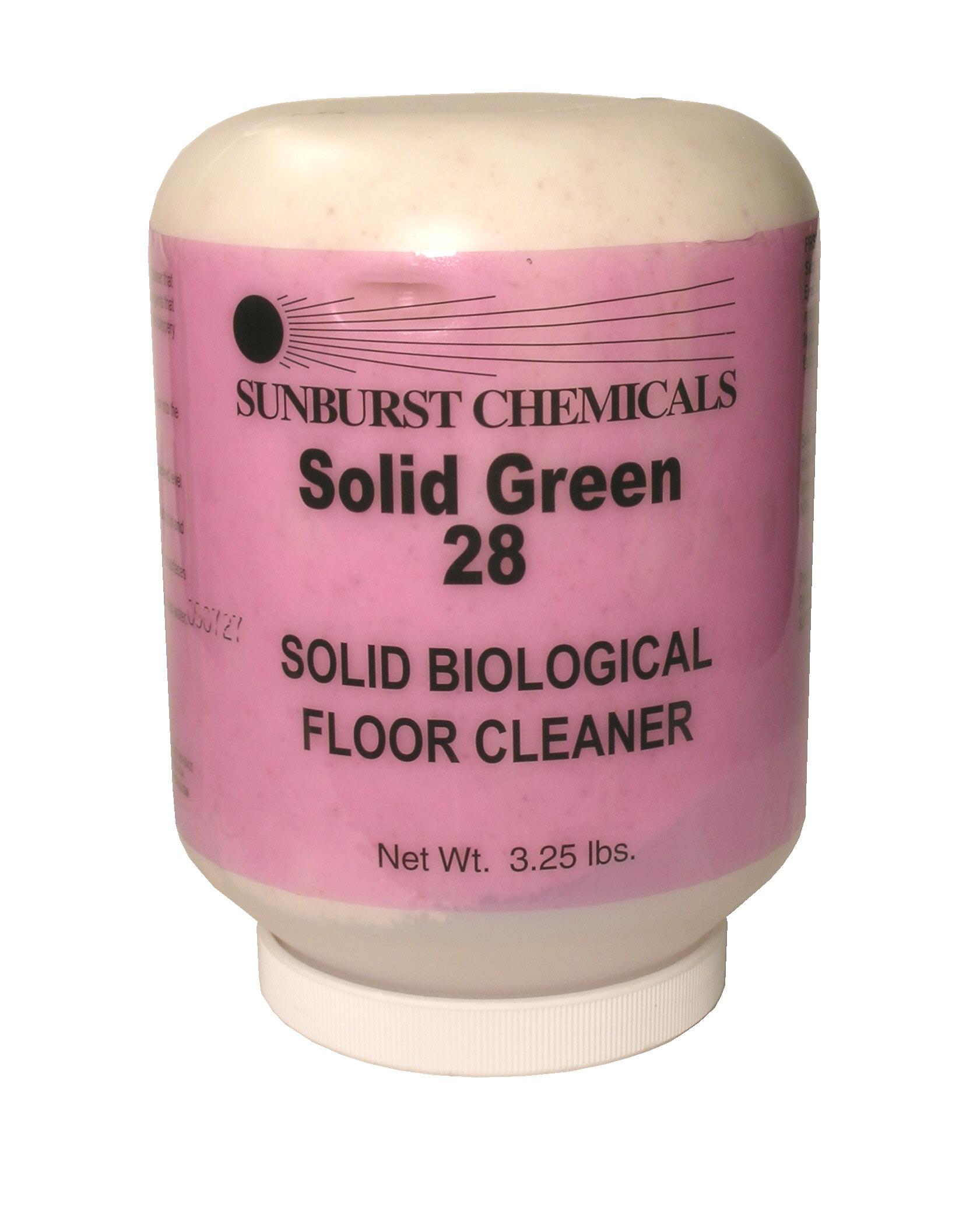 Solid Green 28 Biological Floor Cleaner 3.25 LB Floor Solid 1/Case