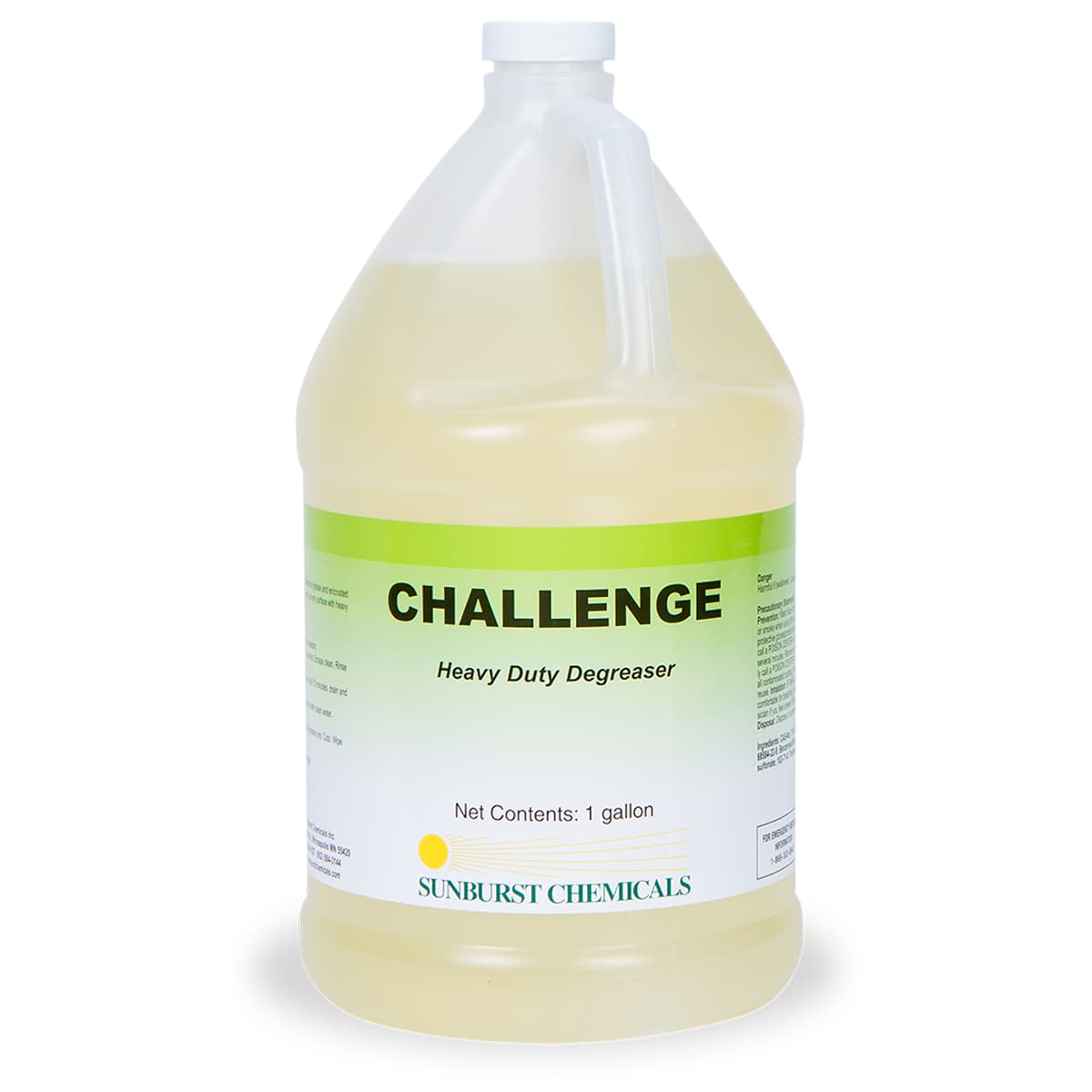 Challenge Degreaser 1 GAL Kitchen Alkaline Concentrated Heavy Duty Liquid 4/Case