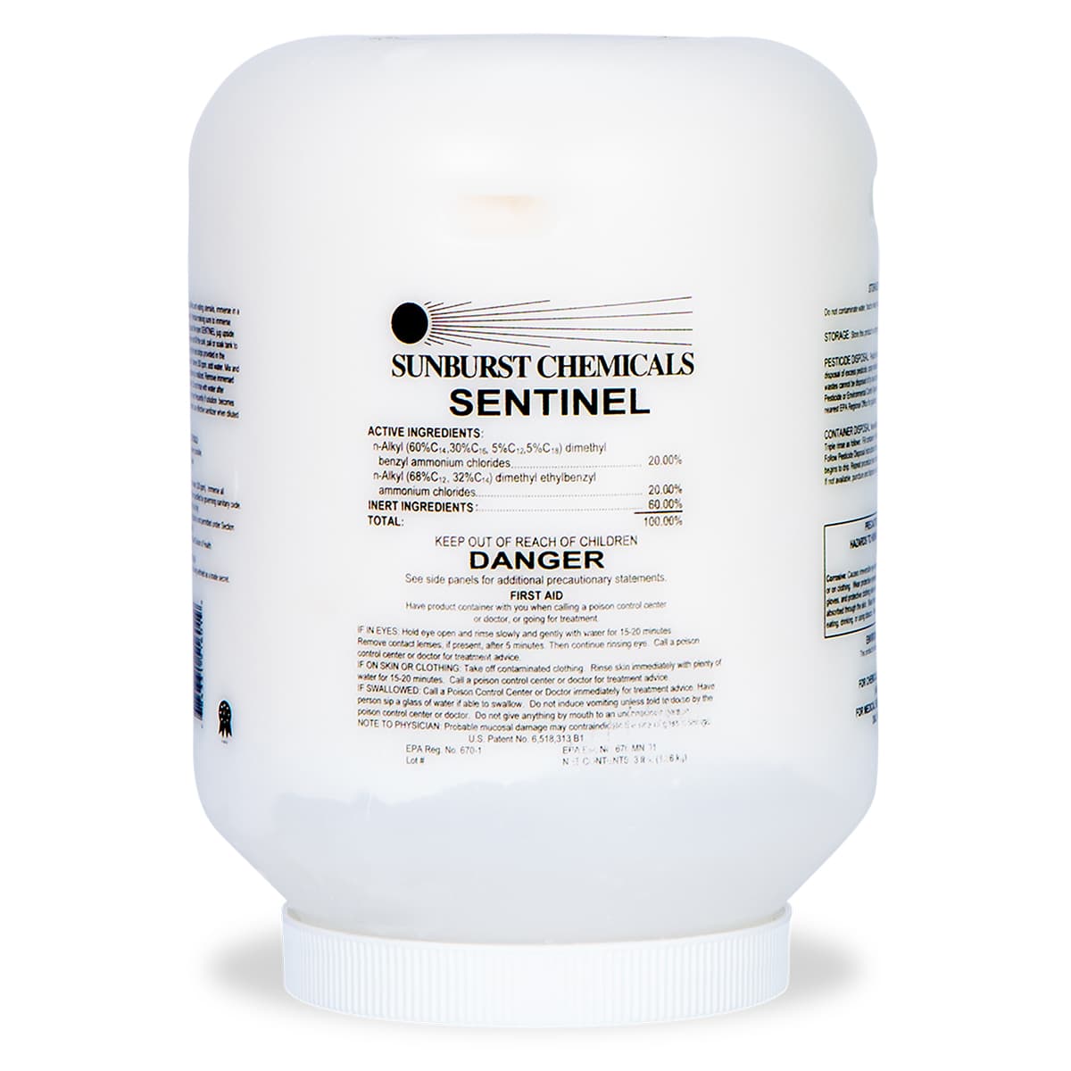 Sentinel Sanitizer 3 LB Solid Quat No Rinse 1/Case