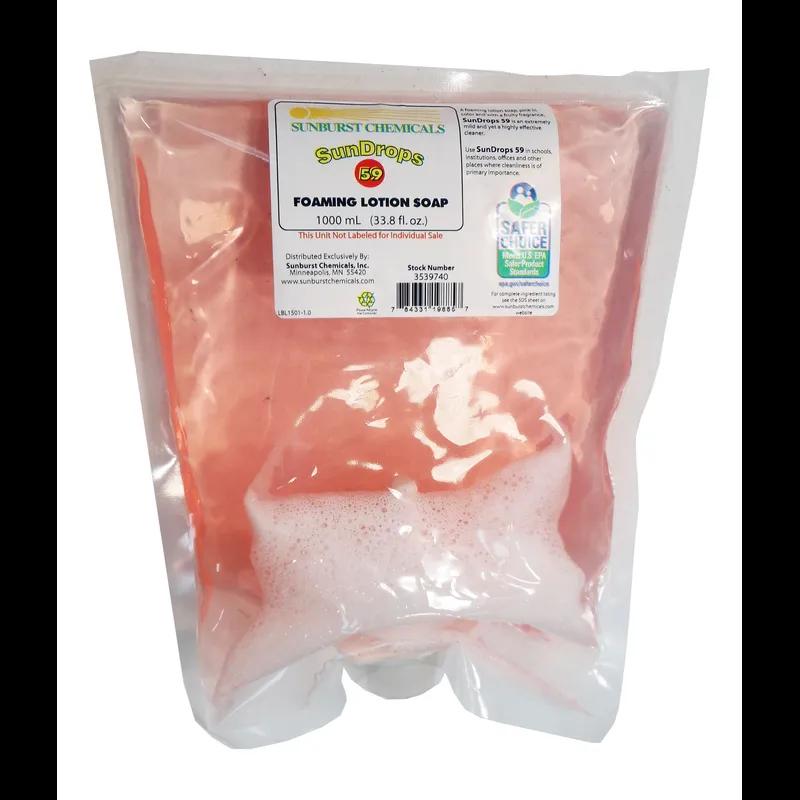 Sundrops 59 Hand Soap Foam 1000 mL Lotion 8/Case