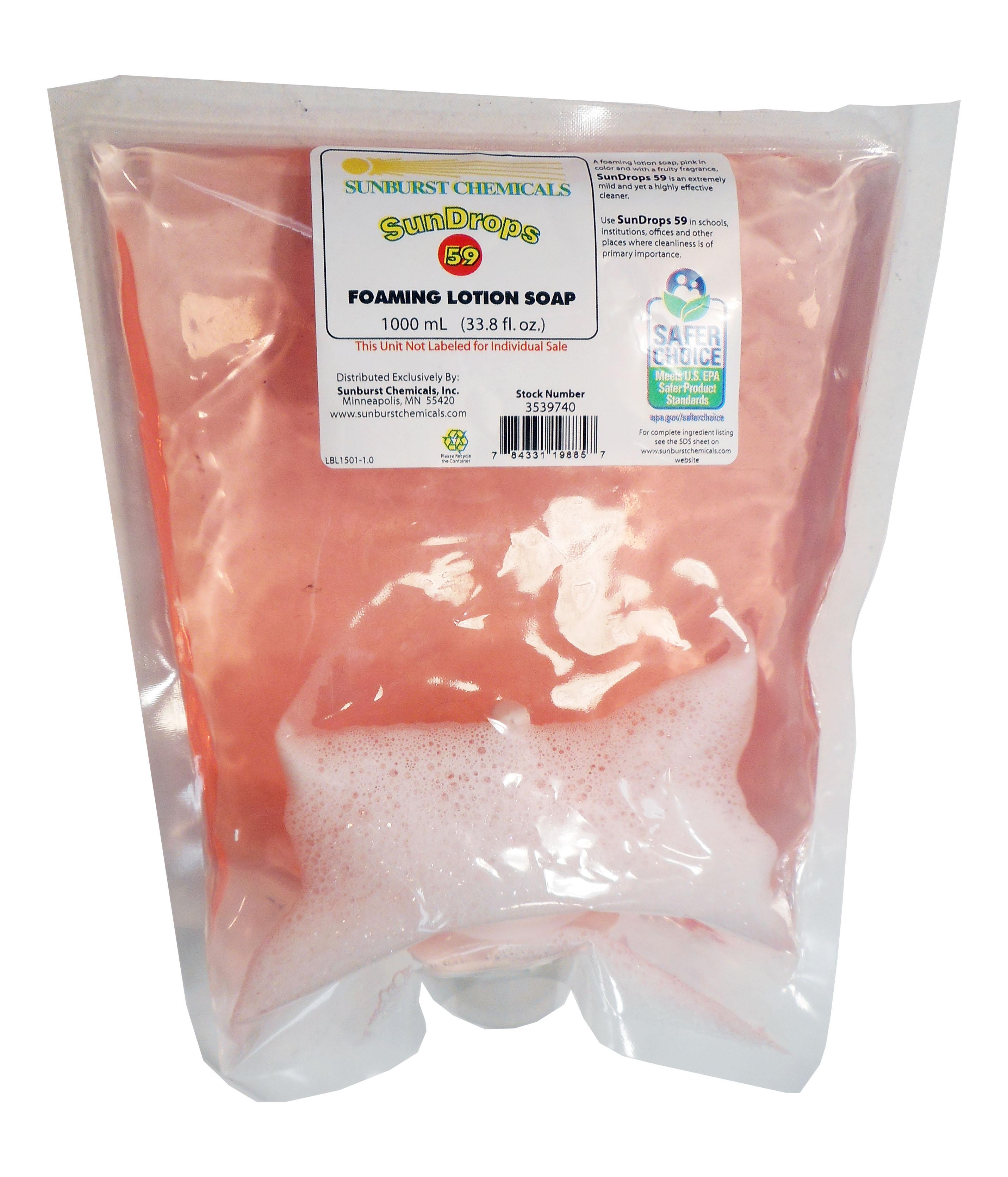 Sundrops 59 Hand Soap Foam 1000 mL Lotion 8/Case