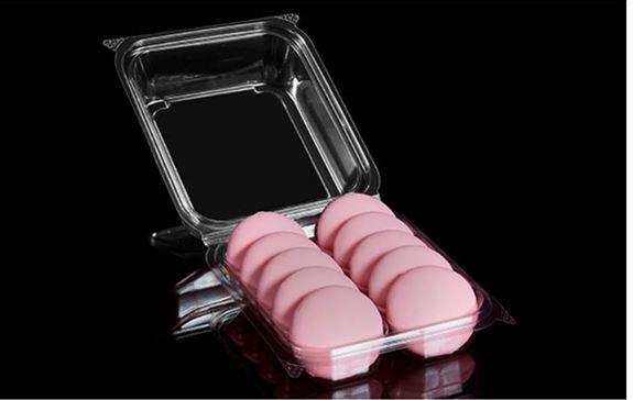 Cookie Hinged Container With Dome Lid 10 CT 20.25X15.18X4.75 IN Plastic Clear 2-Row Shelf 330/Case