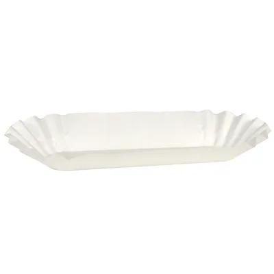 Food Tray 5.75X5.75 IN Paper White Fluted 3000/Case