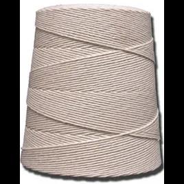 Twine 2.5 LB White Cone Cotton Polyester 16PLY Unpolished 20 Count/Case