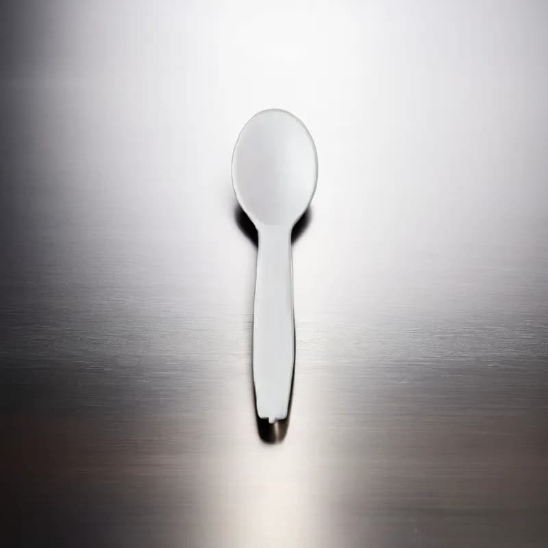 Victoria Bay Tasting Spoon 3 IN PS White Medium Weight Unwrapped 500 Count/Pack 6 Packs/Case 3000 Count/Case