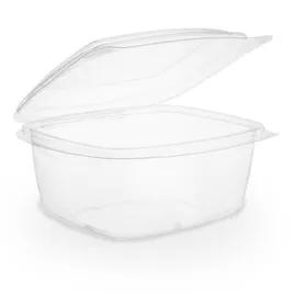 Deli Container Hinged With Flat Lid 16 OZ PLA Clear 300/Case