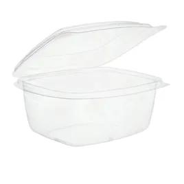 Deli Container Hinged With Flat Lid 16 OZ PLA Clear 50 Count/Pack 6 Packs/Case 300 Count/Case
