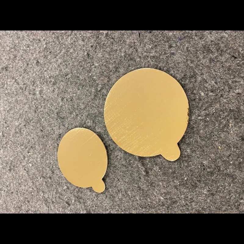 Cake Board Gold With Tab 400/Case