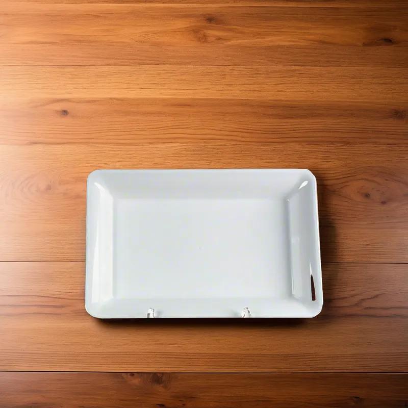 WNA Serving Tray 8X10 IN Plastic White Rectangle 25/Case