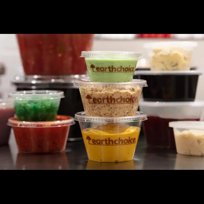EarthChoice® Souffle & Portion Cup 4 OZ PLA Clear 2400/Case