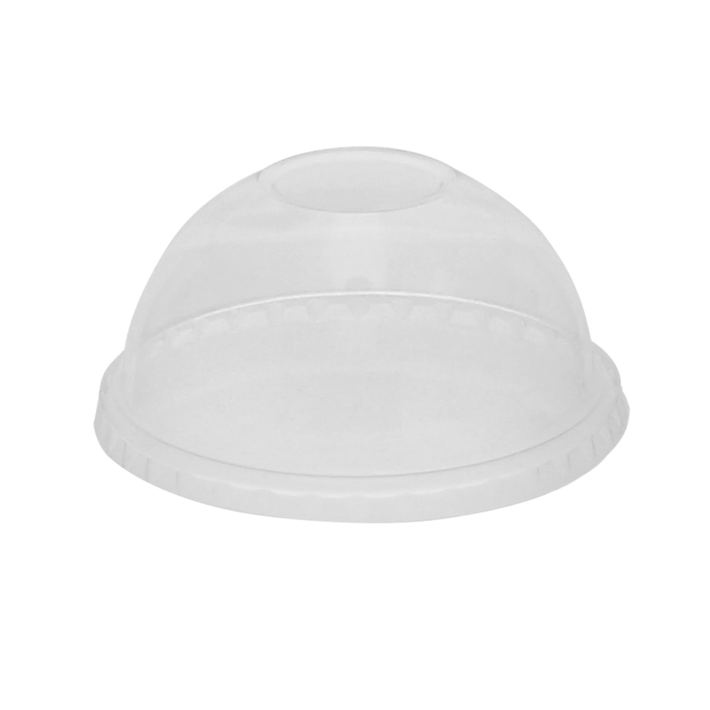 EarthChoice® Lid PLA Clear For 9 OZ A-Size Cup With Hole 900/Case