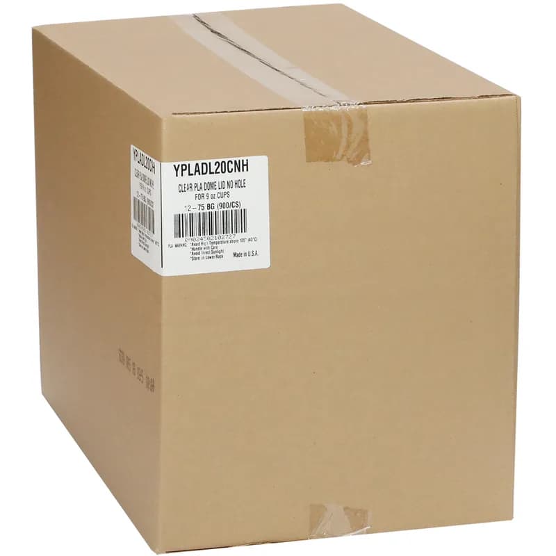 EarthChoice® Lid PLA Clear For 9 OZ A-Size Cup With Hole 900/Case