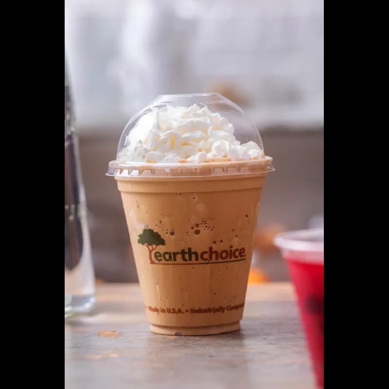 EarthChoice® Lid PLA Clear For 9 OZ A-Size Cup With Hole 900/Case