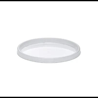 V-Series Lid Flat LLDPE Natural Round For Deli Container Universal Recessed 1000/Case