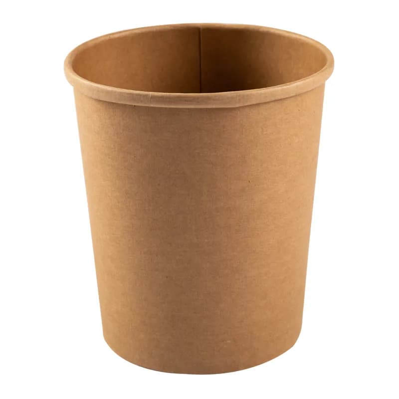 Food Container 32 OZ Paper Kraft Bulk 25 Count/Pack 20 Packs/Case 500 Count/Case