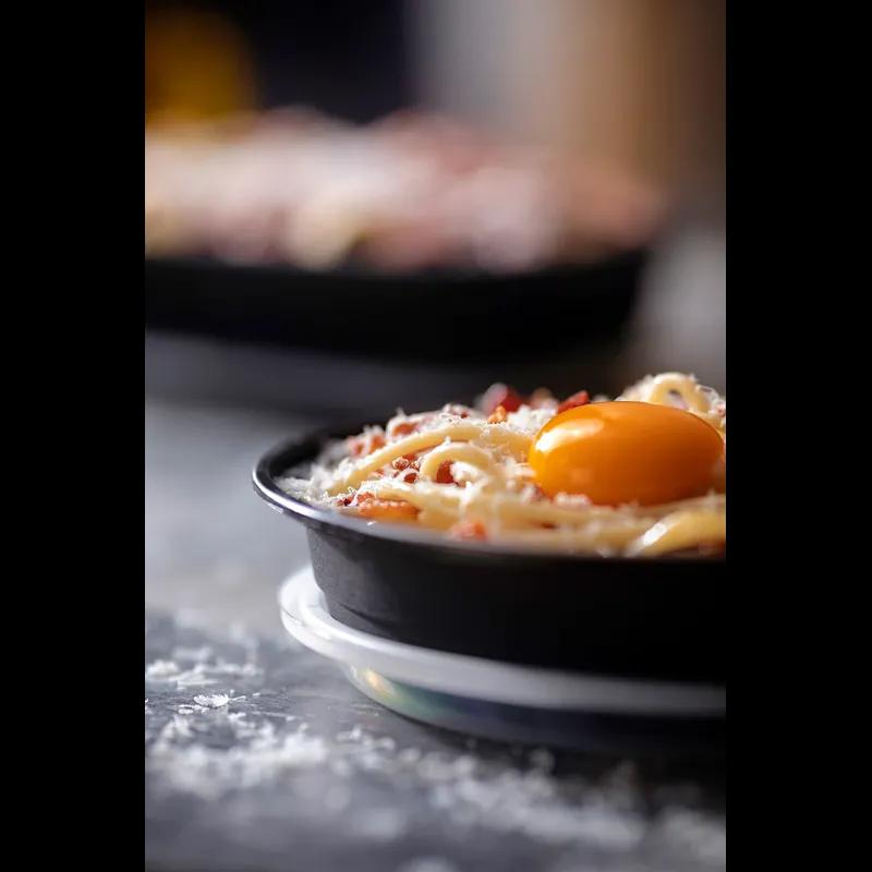 Versa2Go Take-Out Container Base & Lid Combo 30 OZ PP Black Clear Round 150/Case