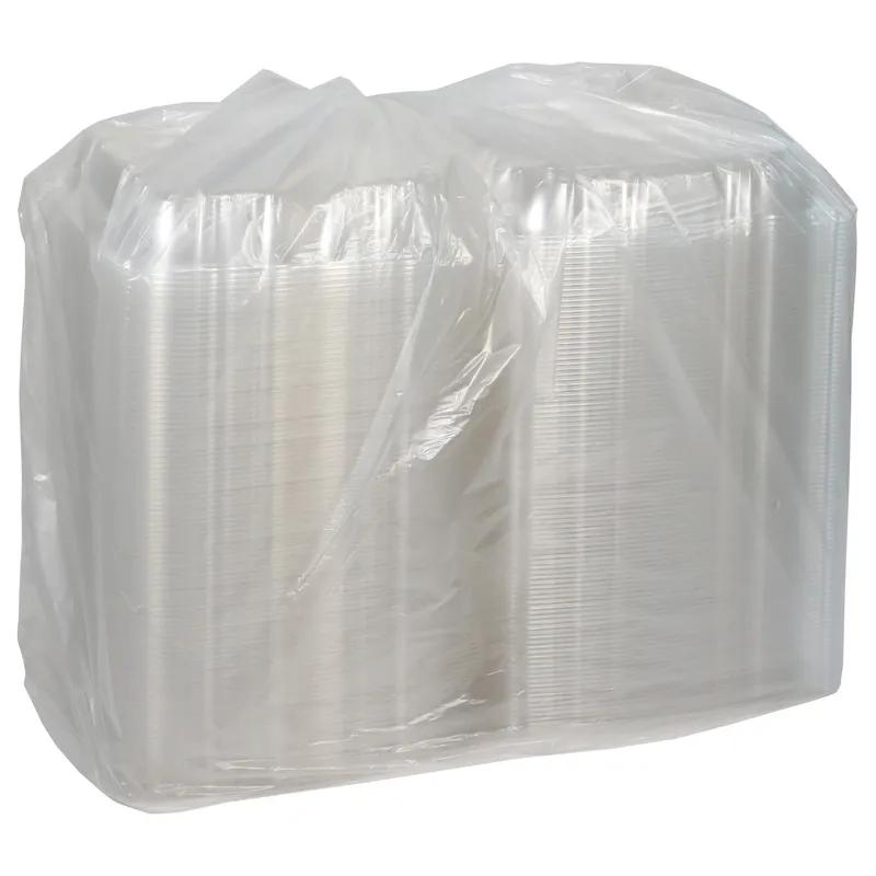 Sensation™ Take-Out Container Hinged 9.2X8.9X3.1 IN 3 Compartment OPS Clear 200/Case