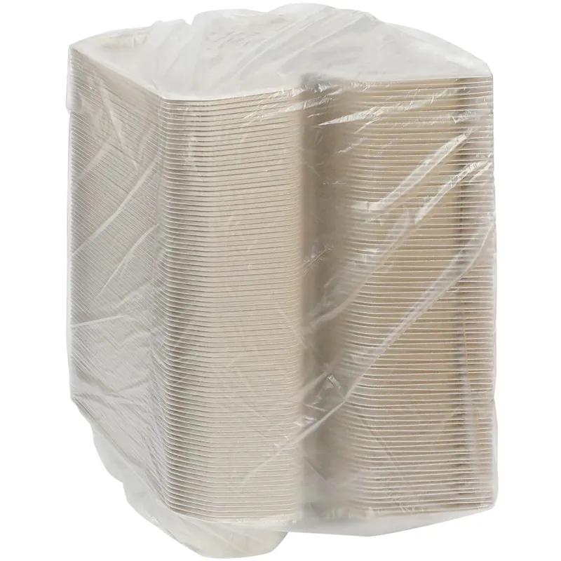 Take-Out Container Hinged With Dome Lid 9X6X3.1 IN MFPP White Rectangle 170/Case