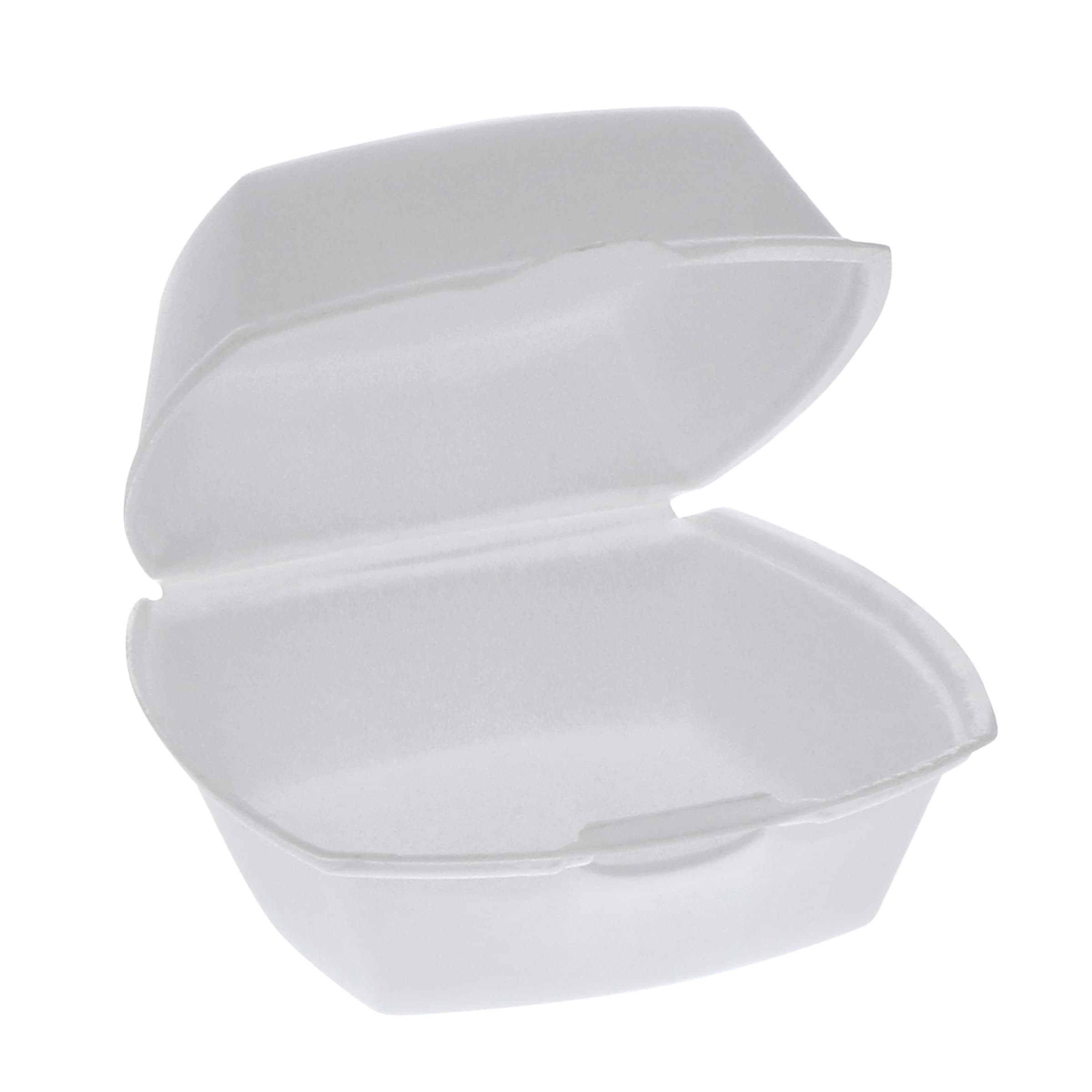 Sandwich Take-Out Container Hinged Small (SM) 5X5X2.5 IN Polystyrene Foam White 500/Case