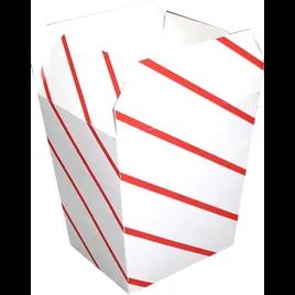 Dixie® Take-Out Box 2.25X1.875X2.875 IN White Red Stripe Scoop Style 1000/Case