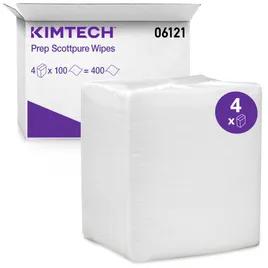 Kimtech Prep ScottPure Cleaning Wipe 12X15 IN Spunlace White 1/4 Fold 400/Case