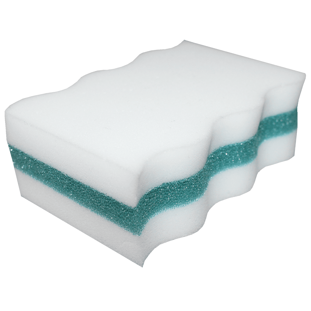 Multipurpose Scrubbing Sponge 4.33X2.75X1.55 IN Melamine Foam White Blue Eraser Pad 24/Box