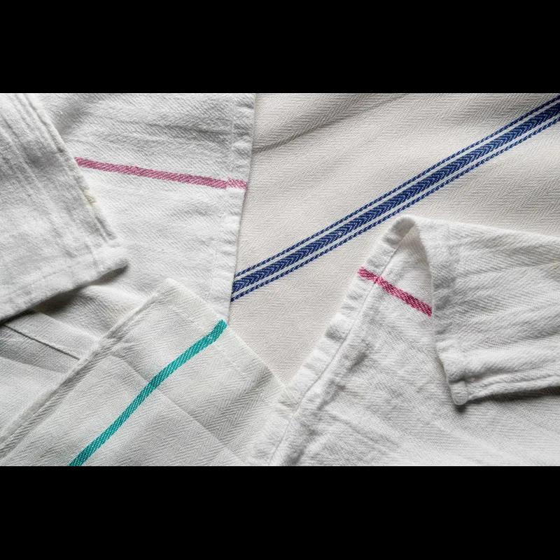 Dish Towel 15X26 IN Cotton Multicolor Herringbone 12/Bag