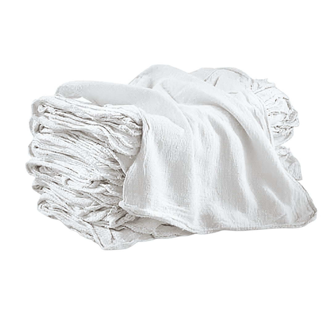 Cleaning Rag 25 LB Cotton White 25/Case