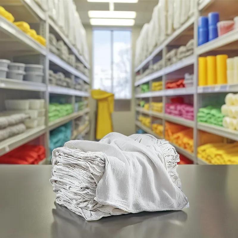 Cleaning Rag 25 LB Cotton White 25/Case