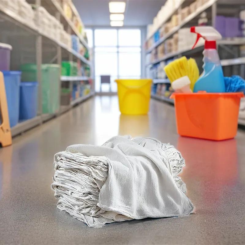 Cleaning Rag 25 LB Cotton White 25/Case