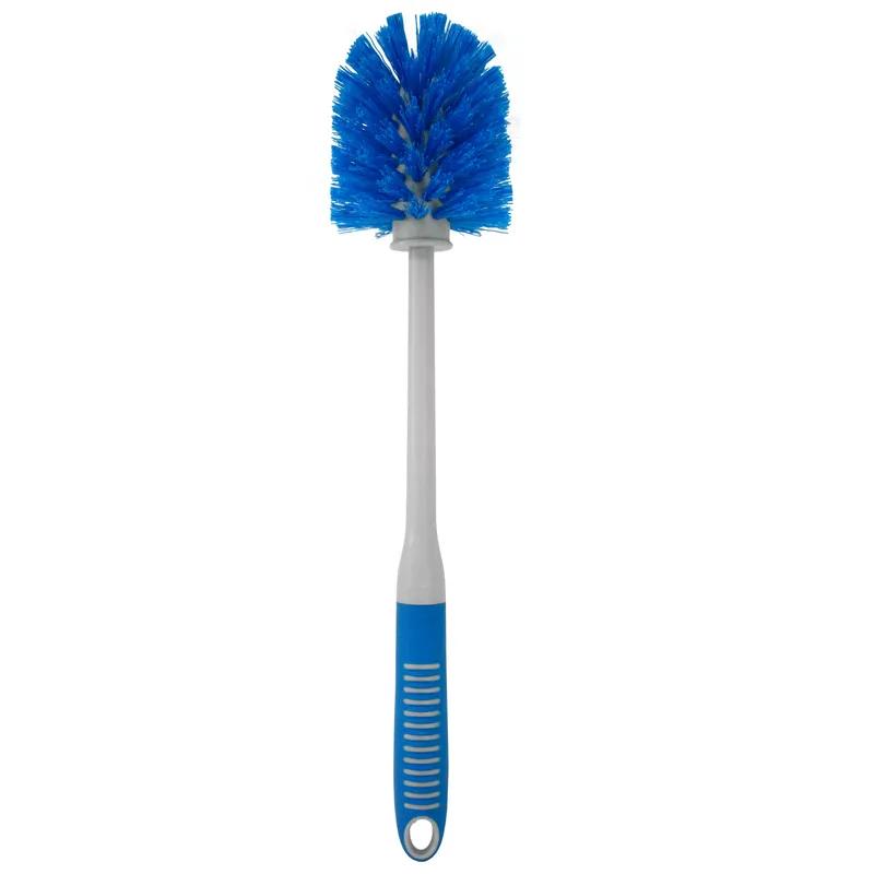 Toilet Bowl Brush PP Blue Gray Ergonomic Scratchless Deluxe 1/Each