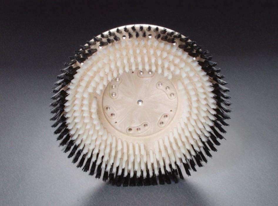 Carpet Shampoo Brush 15 IN PP White Black 1/Each