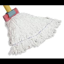 Wet Mop Small (SM) 20 OZ White Polyester Rayon Loop End 5IN Headband 12 Count/Case