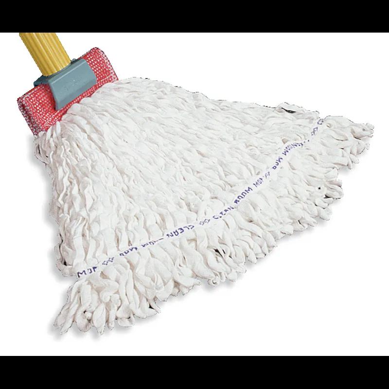 Wet Mop Small (SM) 20 OZ White Polyester Rayon Loop End 5IN Headband 12 Count/Case