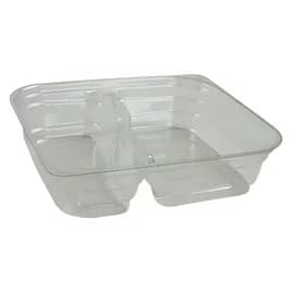 Bowl Medium (MED) 6.913X5.653X1.67 IN 2 Compartment PET Clear Rectangle 450/Case