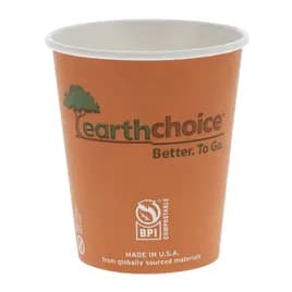 EarthChoice® Hot Cup 8 OZ Paperboard Orange 1000/Case