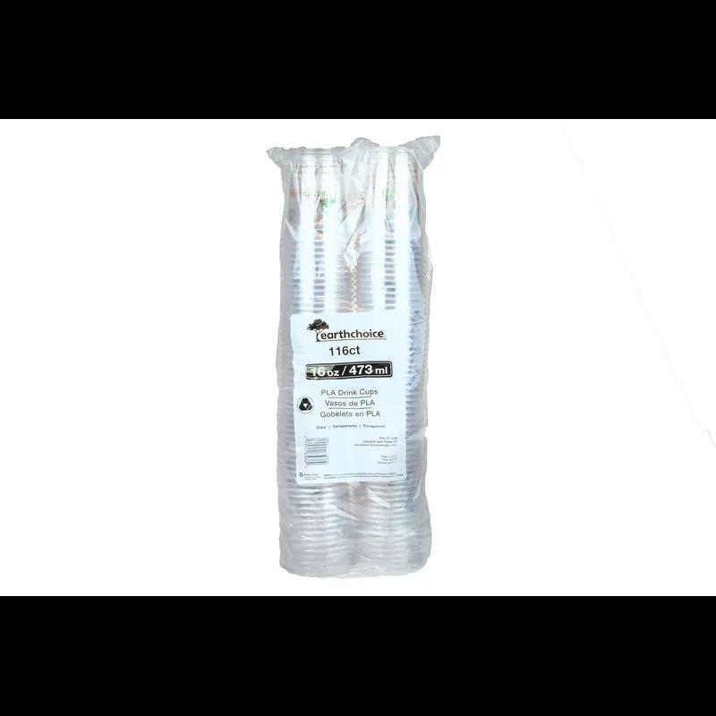 EarthChoice® Cup Tumbler 16 OZ PLA Clear Stock Print 696/Case