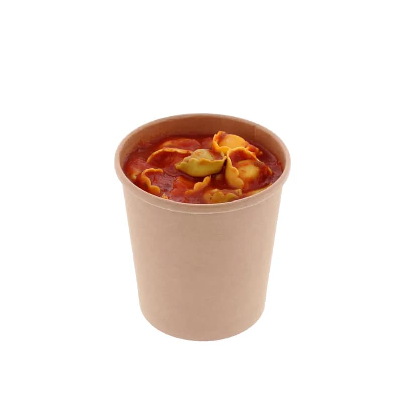 Food Container Base 16 OZ Polyethylene Coated Paperboard Kraft 500/Case