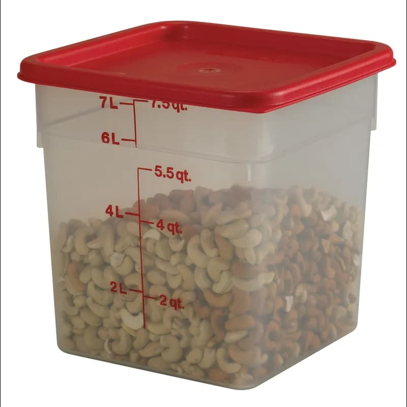 CamSquares® Lid Winter Rose For 6-8 QT Container 1/Each