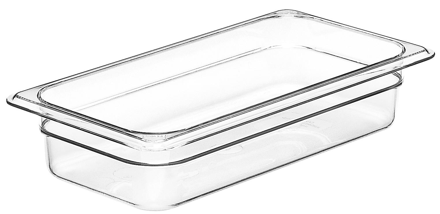 Camwear® Food Pan 1/3 2 IN Clear PC 1/Each